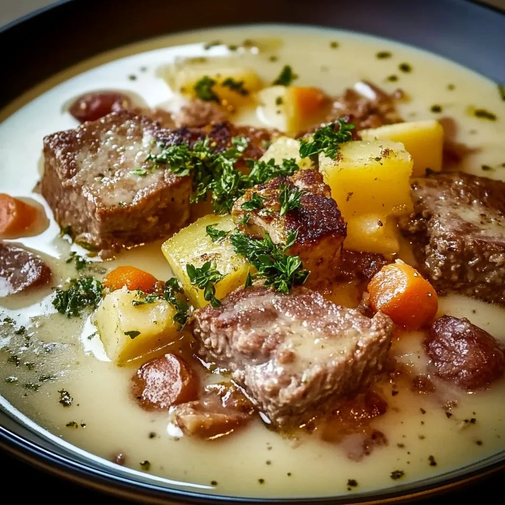 Hackfleisch Suppe