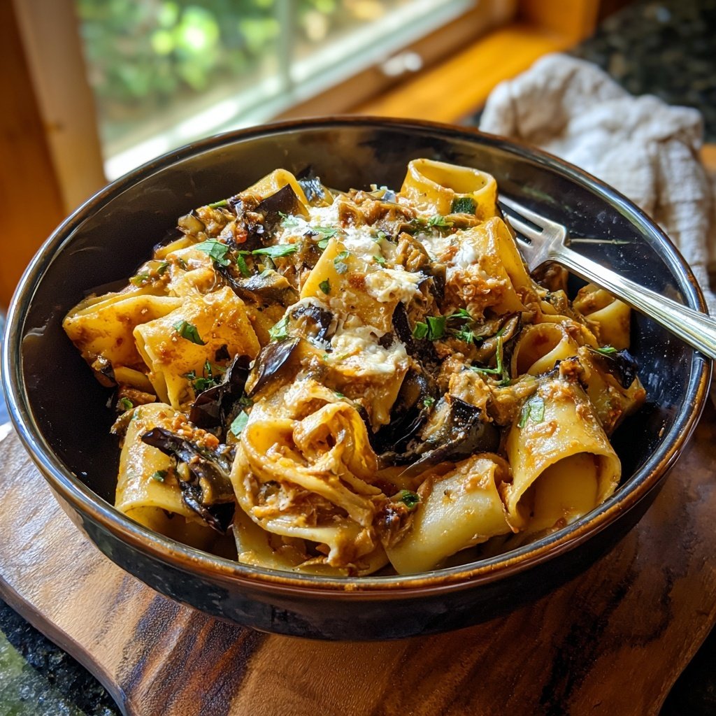 Internationale Küche Italienische Pasta alla Norma