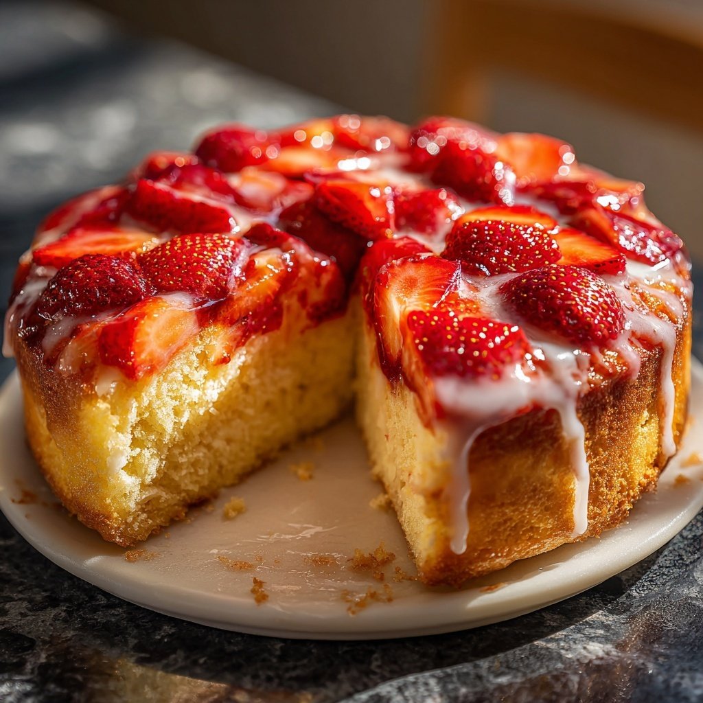 Erdbeerkuchen Leicht