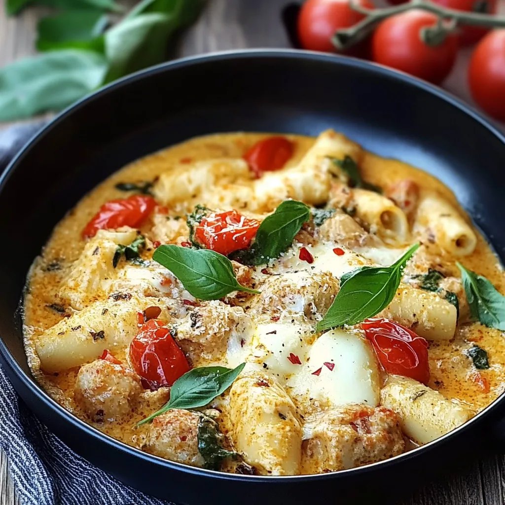 Zartes Hähnchen in cremiger Frischkäse-Parmesan-Soße