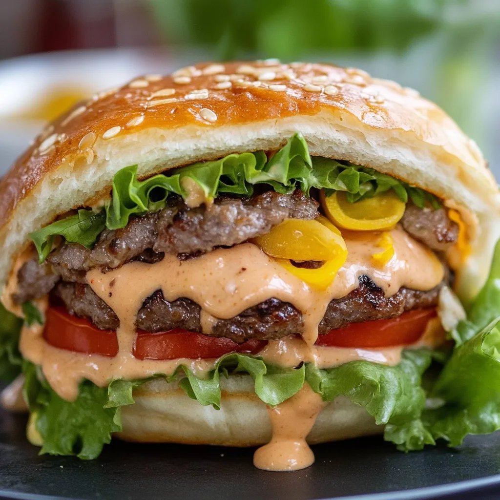 Big Mac Rolle mit viel Soße