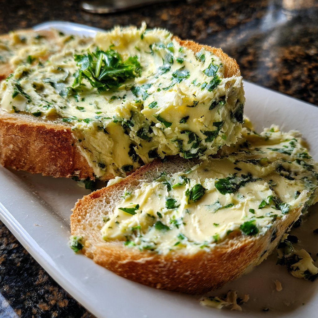 Kräuterbutter Mit Knoblauch Und Kräutern