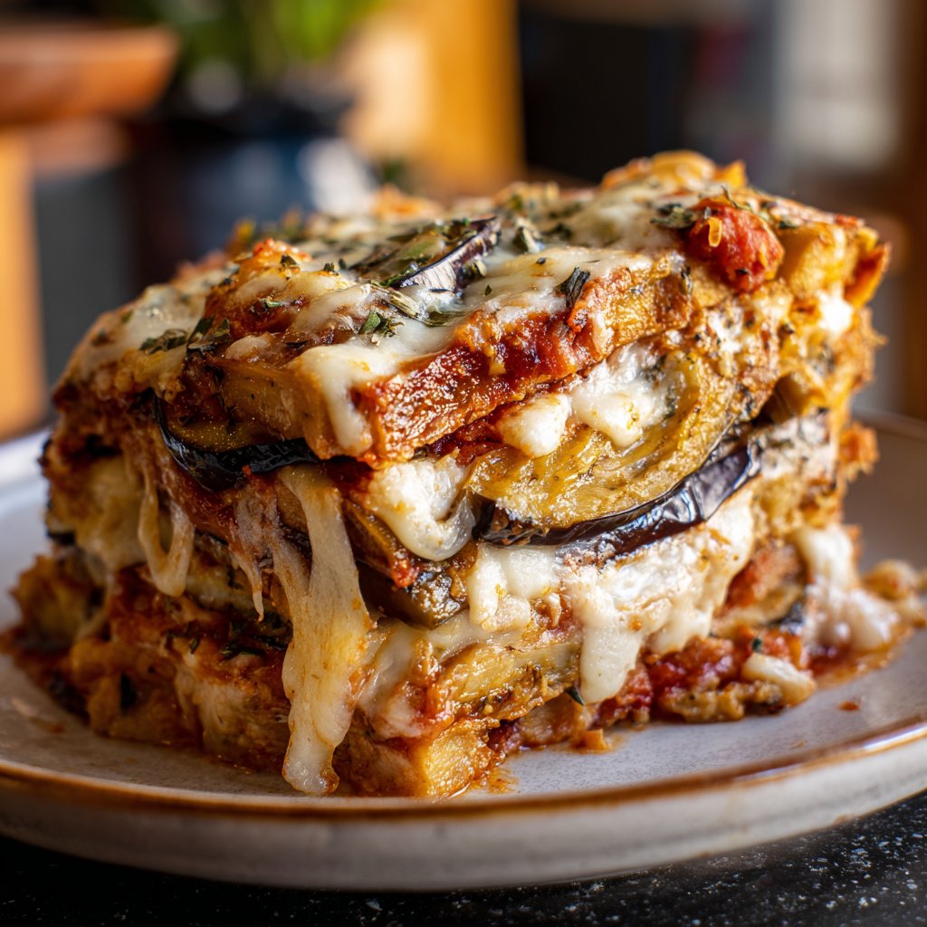 Auberginenauflauf würzig