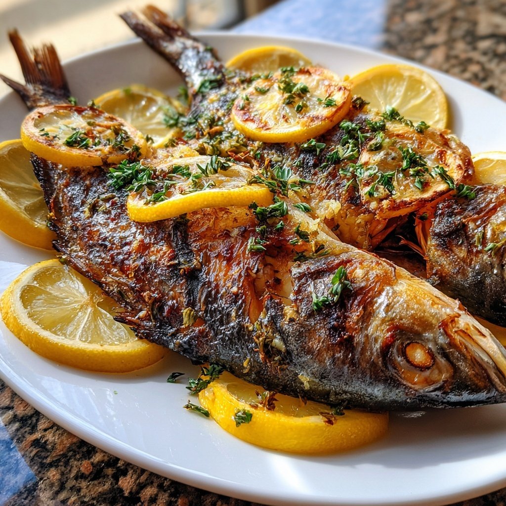 Gesund & Leicht Zitronen-Gegrillter Fisch