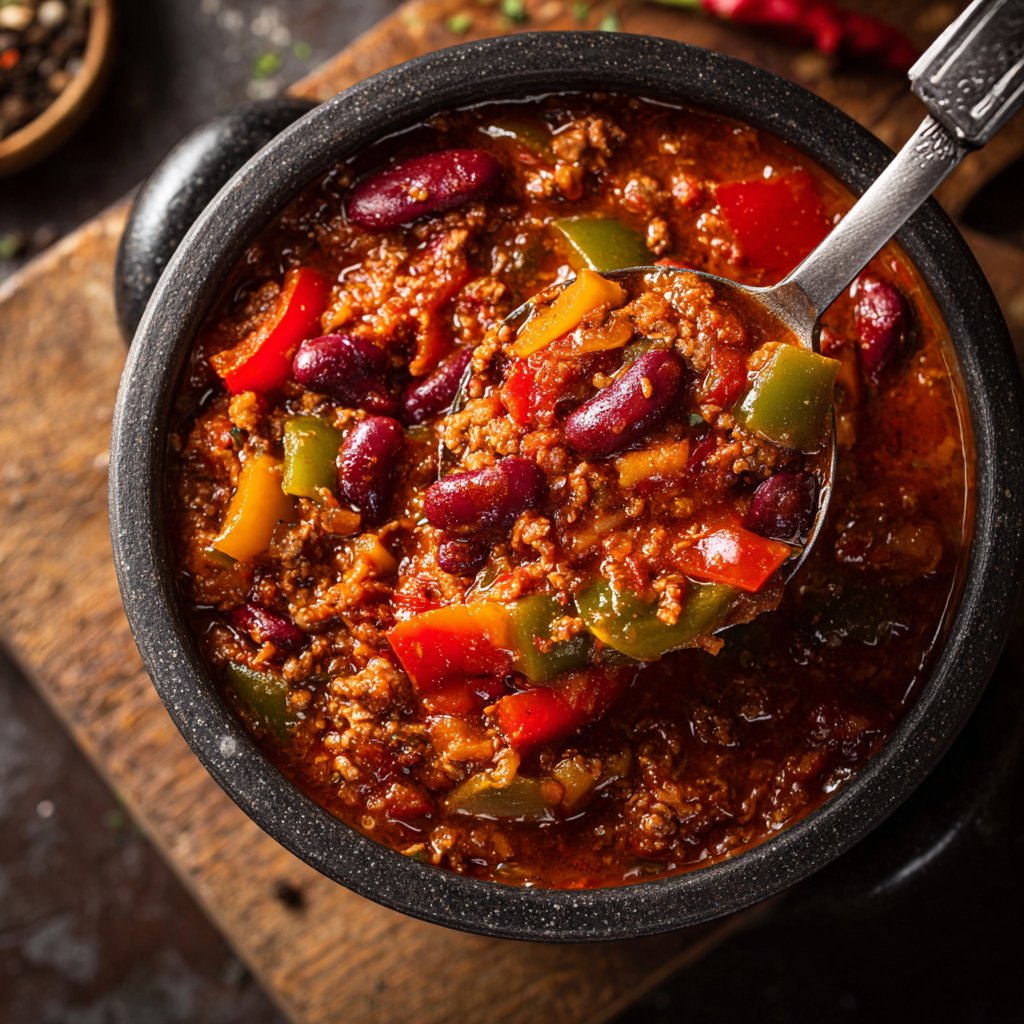 Chili sin Carne mit Paprika