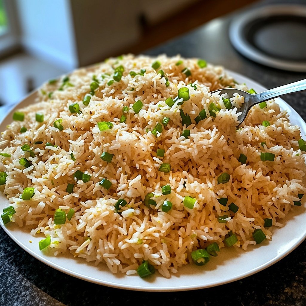 Gebratener Reis mit Frühlingszwiebeln