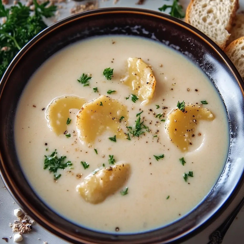 Parmesansuppe mit Trüffelöl