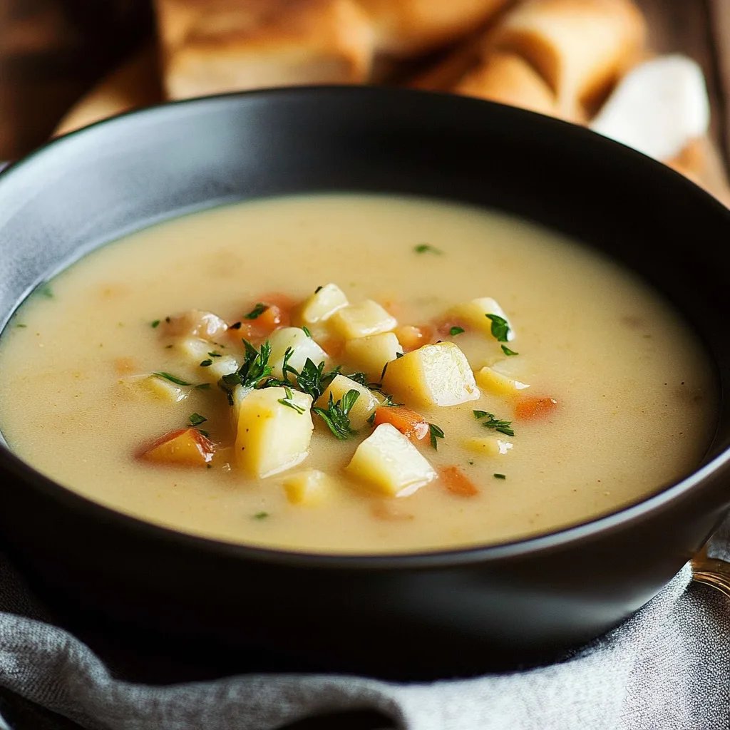 Maronensuppe mit Kartoffeln & Apfel