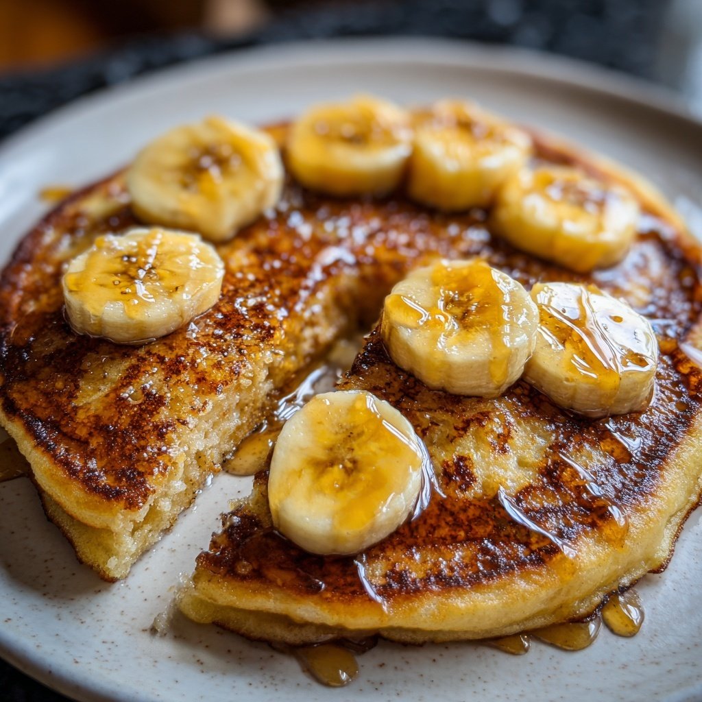 Pfannkuchen mit Banane