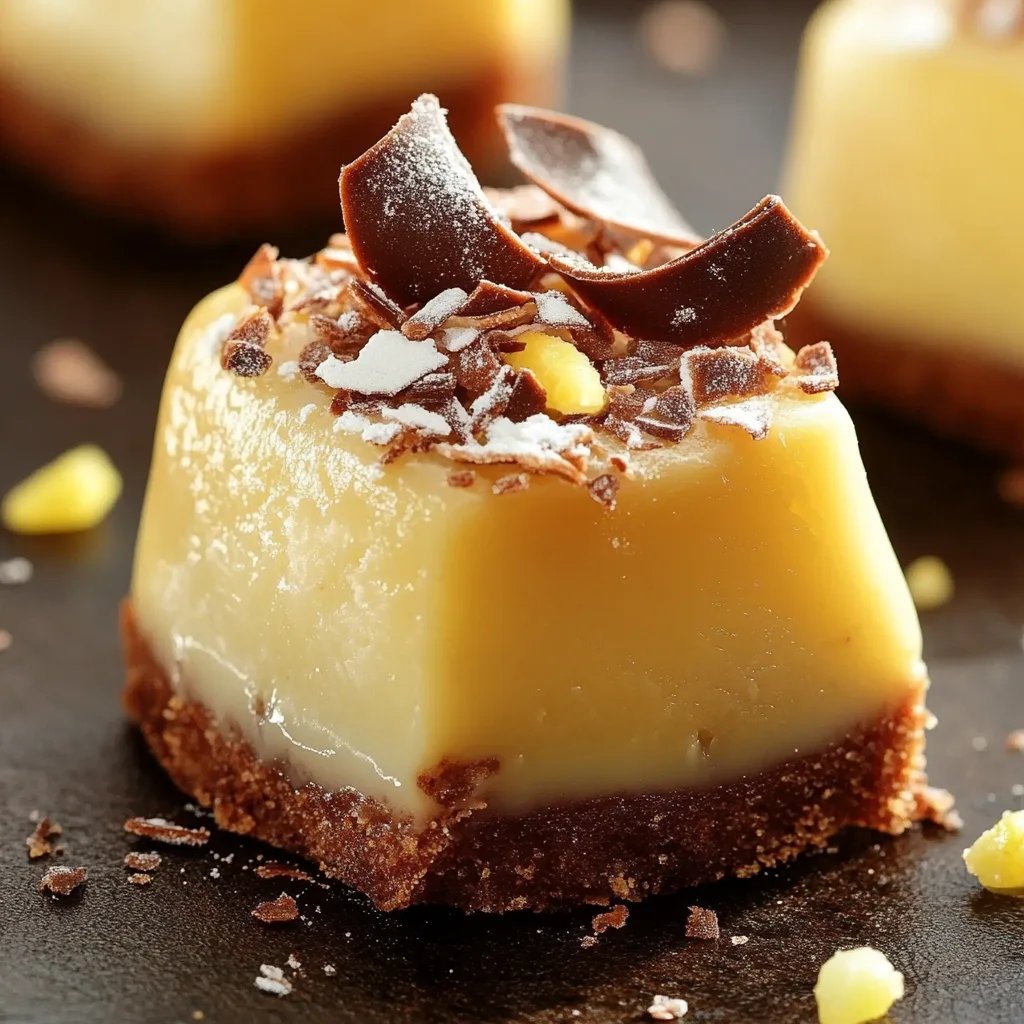 Zitronen-Brownie-Riegel