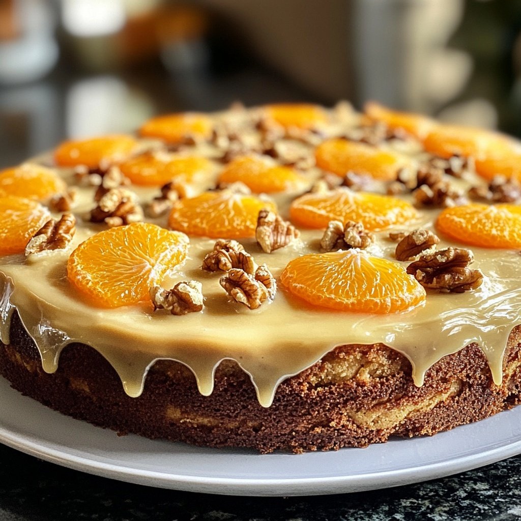 Mandarinen-Nuss-Torte