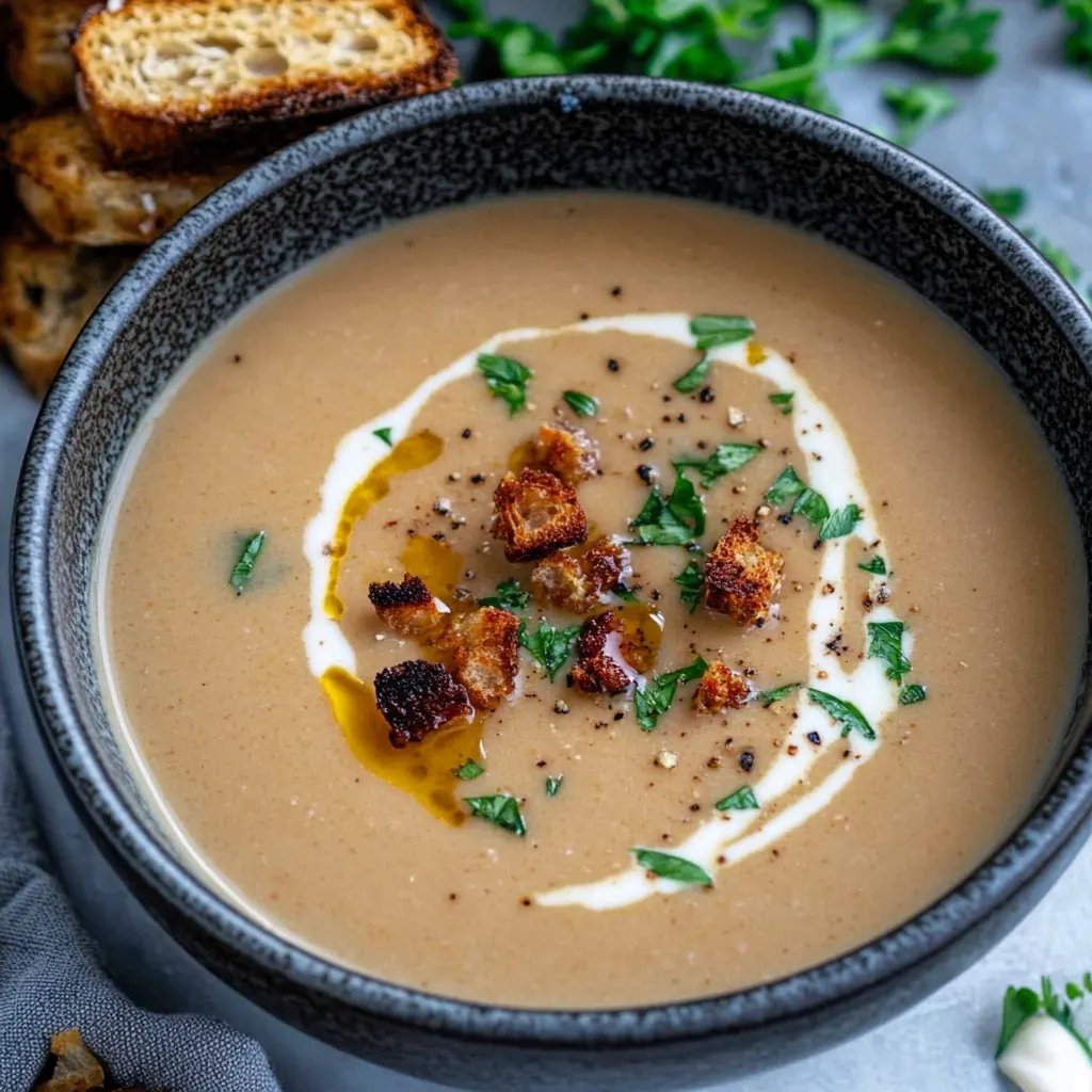 Maronensuppe mit Chili-Nüssen und Zimt-Tonka-Croutons