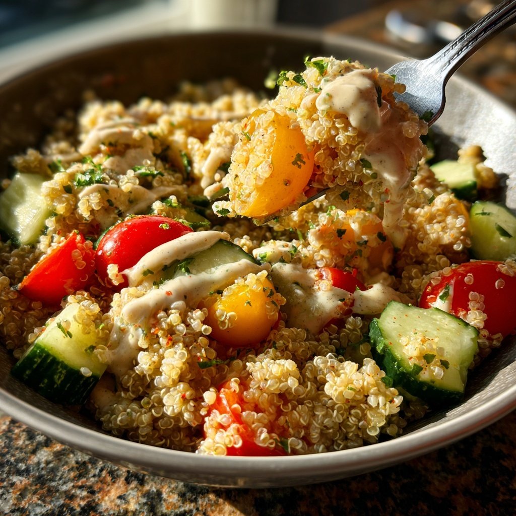 Mittagessen mit Quinoa