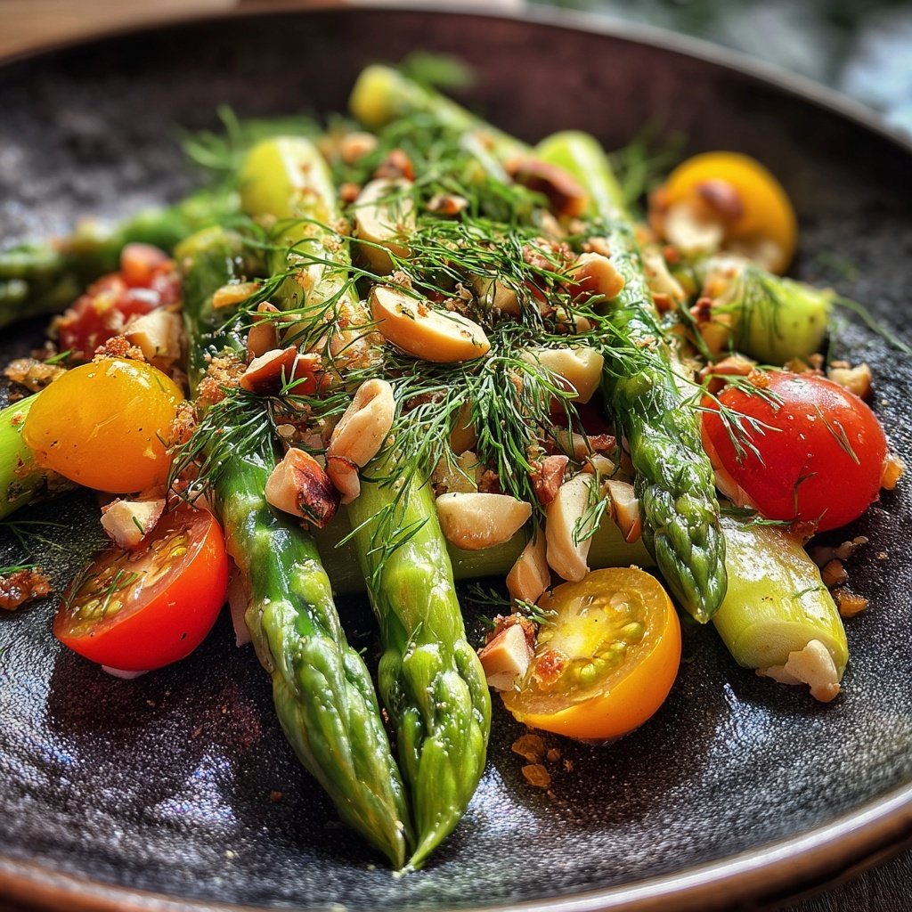 Grüner Spargel Salat