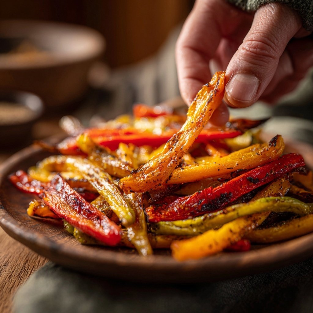 Gegrillte Paprika Streifen