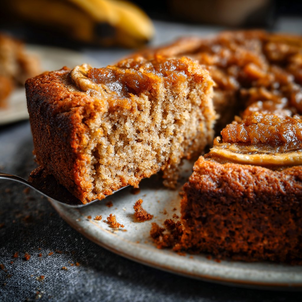 Bananenkuchen mit Apfelmus